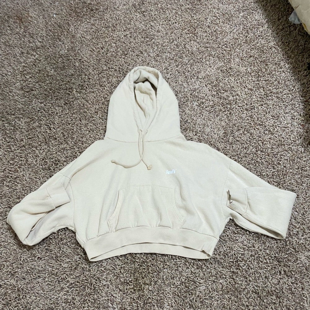 Girls large Levi’s cropped hoodie